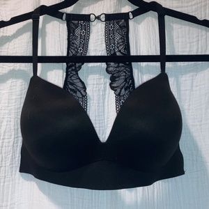 Victorias Secret Racer back soft cup bra. 34D. Black